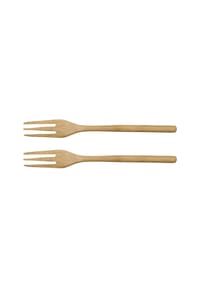 ASA - wood 2er Set Gabeln, Holzbesteck - Braun