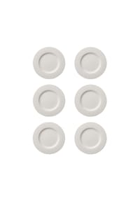 Villeroy & Boch Speiseteller Manufacture Rock ø 27.0 cm 6er Set weiß - MANUFACTURE ROCK - weiß