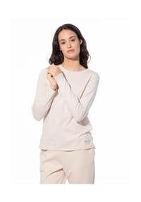 SHORT STORIES® - Schlafanzug-Oberteil, Logo-Patch, für Damen - 18137 DRIFTWOOD