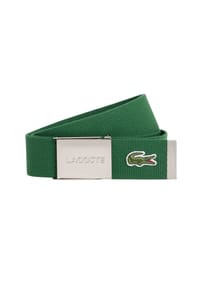 LACOSTE - Herren Gürtel aus Stoff - schönes Etui, gravierter Schiebeschnallenverschluss - dunkelblau