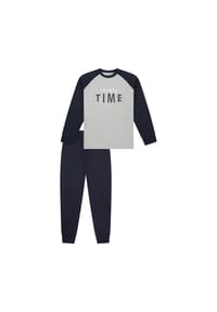 SCHIESSER - Schlafanzug Nightwear - grau-mel.