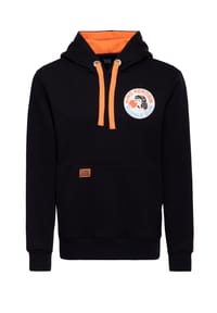 KING KEROSIN - Hoodie mit lustigem Rückenprint Bubble Gum - schwarz