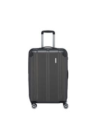 travelite CITY - 4-Doppelrollen-Trolley, Hartschale, TSA-Schloss, Innenfächer - 04 ANTHRAZIT