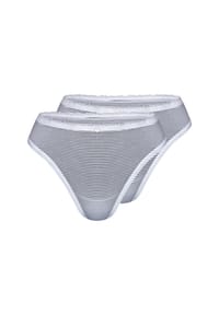 sassa - String STRIPE RANGE 2er Pack - navy