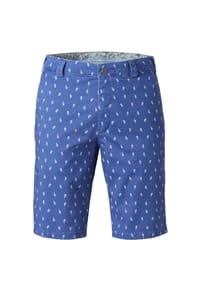 MEYER - Chino Bermuda B-Palma 1-3023 mit Pineapple-Print - blau
