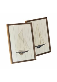 LOBERON Wandbild 2er Set Lemoux creme/braun - Accessoires fürs Kinderzimmer - creme/braun