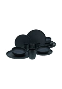 CreaTable Uno Black Lava Stone, Kombiservice 16-tlg - Uno - Black Lava Stone