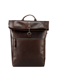 JOST LUND - Business-Rucksack, Leder, Reißverschluss - BRAUN 003