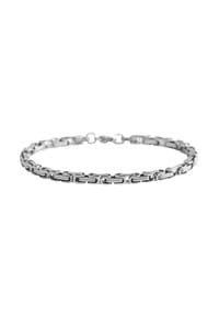 Adelia's - Herren Edelstahl Armband 23,5 cm + 5 cm silberfarben - silber