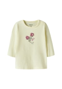 name it® - Langarmshirt, Blumen, für Kinder - CLOUD DANCER