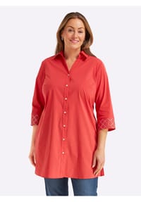 sheego - 3/4-Arm-Bluse - erdbeere