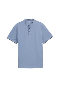 TOM TAILOR - Poloshirt Kurzarmshirt - blau