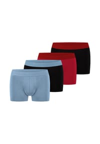bruno banani - Retro Short / Pant 4er Pack Flowing - Cranberry
