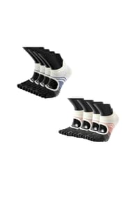 MUNADUNA - 4er-Pack Yoga-Zehensocken – offener Spann Zehensocken,PVC-Noppen,Anti-Rutsch - Blau-Grün Mix