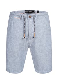 INDICODE - Shorts Leinen Corvallis - Blue Wave