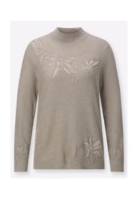 Witt - Stehkragen-Pullover - sand-meliert