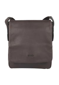 JOOP! TERAMO - Umhängetasche, Leder, Emblem, für Damen - 702 DARKBROWN