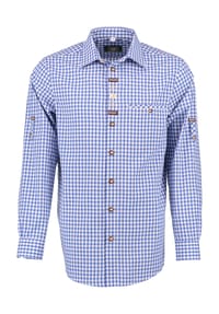 Orbis - Trachtenhemd, Regular Fit, Langarm, Kent, für Herren - 34 MITTELROT