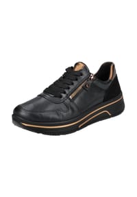 ara® - Glattleder Sneaker - Blau/Braun