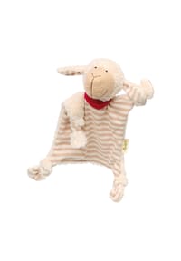 sigikid® - Schnuffeltuch Natural Stripes Green , für Babys und Kleinkinder - beige