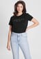 GUESS T-Shirt, Rundhals-Ausschnitt, Strass-Logo, für Damen Bild 2