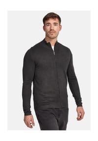 JEFF - Strickjacke Lauge - Charcoal Mix