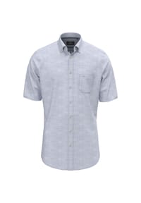 FYNCH-HATTON® - Freizeithemd, Body Fit, Kurzarm, Button-Down-Kragen, für Herren - 653  NEW BREEZE