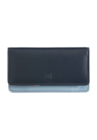 DuDu - Geldbörse RFID Leder 17,5 cm - black-lavander