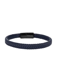 Adelia's Bold Style - Armband – Textilarmband aus Leder 20 cm - blau