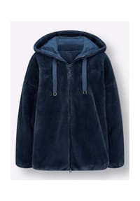 Witt - Fellimitat-Jacke - dunkelblau