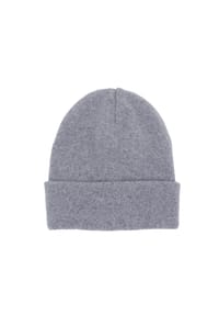 CAPO - Beanie, Wolle-Kaschmir Strick, doppellagig - black