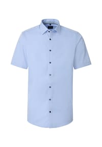 VENTI - Herren Businesshemd uni Modern Fit - Dunkelblau