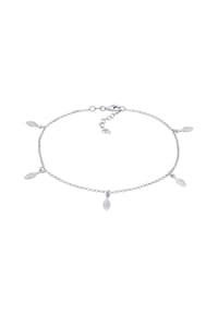 elli. - Fußschmuck Boho Feder 925 Sterling Silber - Silber
