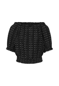 KIDSONLY - Bluse BOLETTA Kurzarmbluse - schwarz