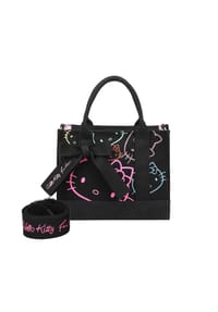 Fritzi aus Preußen Hello Kitty fritzi Canvas - Henkeltasche Izzy09 Limited Outline im tollen Hello Kitty-Print - Beige-Grau