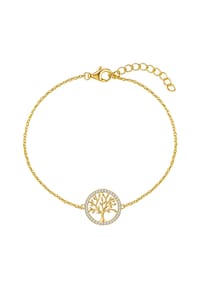 Rafaela Donata - Damen Armband aus 925/- Sterling Silber in Gelbgold mit Zirkonia - gelbgold