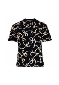 SCOTCH & SODA - Herren T-Shirt mit Allover-Print - Relaxed Fit AOP T-Shirt, Baumwolle - Blau