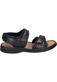 Seibel - Sandalen, Leder, Ziehrnähte, für Herren - SCHWARZ
