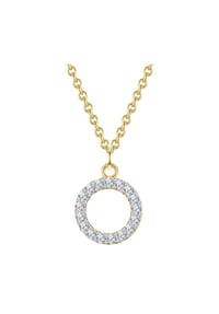 GLANZSTÜCKE MÜNCHEN - Damen Kette aus 925/- Sterling Silber in Gelbgold mit Zirkonia - gelbgold