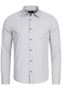 JEFF - Hemd Langarm Earman - Lt Grey