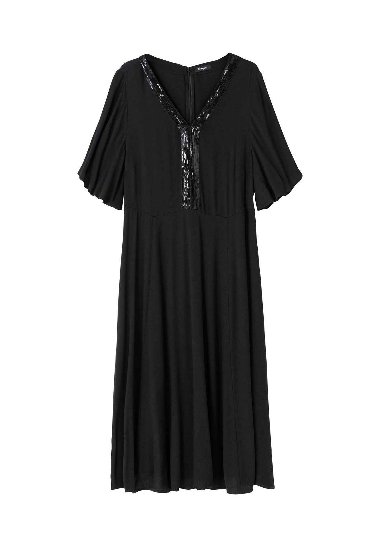 lang schwarz kaufen GALERIA Abendkleid |