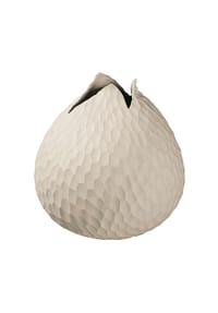 ASA - Carve Vase, Handgefertigte Blumenvase - Beige