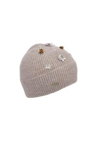 SEEBERGER - Beanie, Schmuckdetail, für Damen - 14 SMOKE GREY