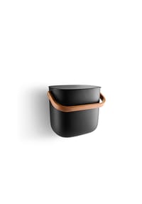 eva solo - Abfallsortierbehälter Reflect, Kunststoff, Bambus, Black, 6 L - Black
