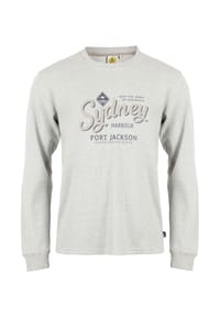 ROADSIGN® australia - Herren Langarmshirt Casual im Harbour Style mit Streifenmuster - braun