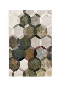 ESPRIT - Kurzflorteppich Modernina - Wohnzimmer Teppich modern bunt mit Kreismuster - grün