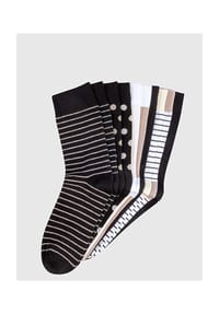 Witt - Damen-Socken - schwarz-elfenbein