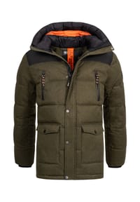 INDICODE - Winterjacke Krem - Black