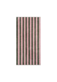 Cawö Handtücher Bold Streifen 6277 oliv/rosa - 42 - BOLD - grün