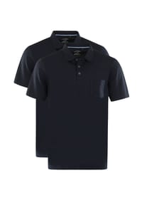 hajo - Poloshirt 2er Pack Pique - Admiralsblau